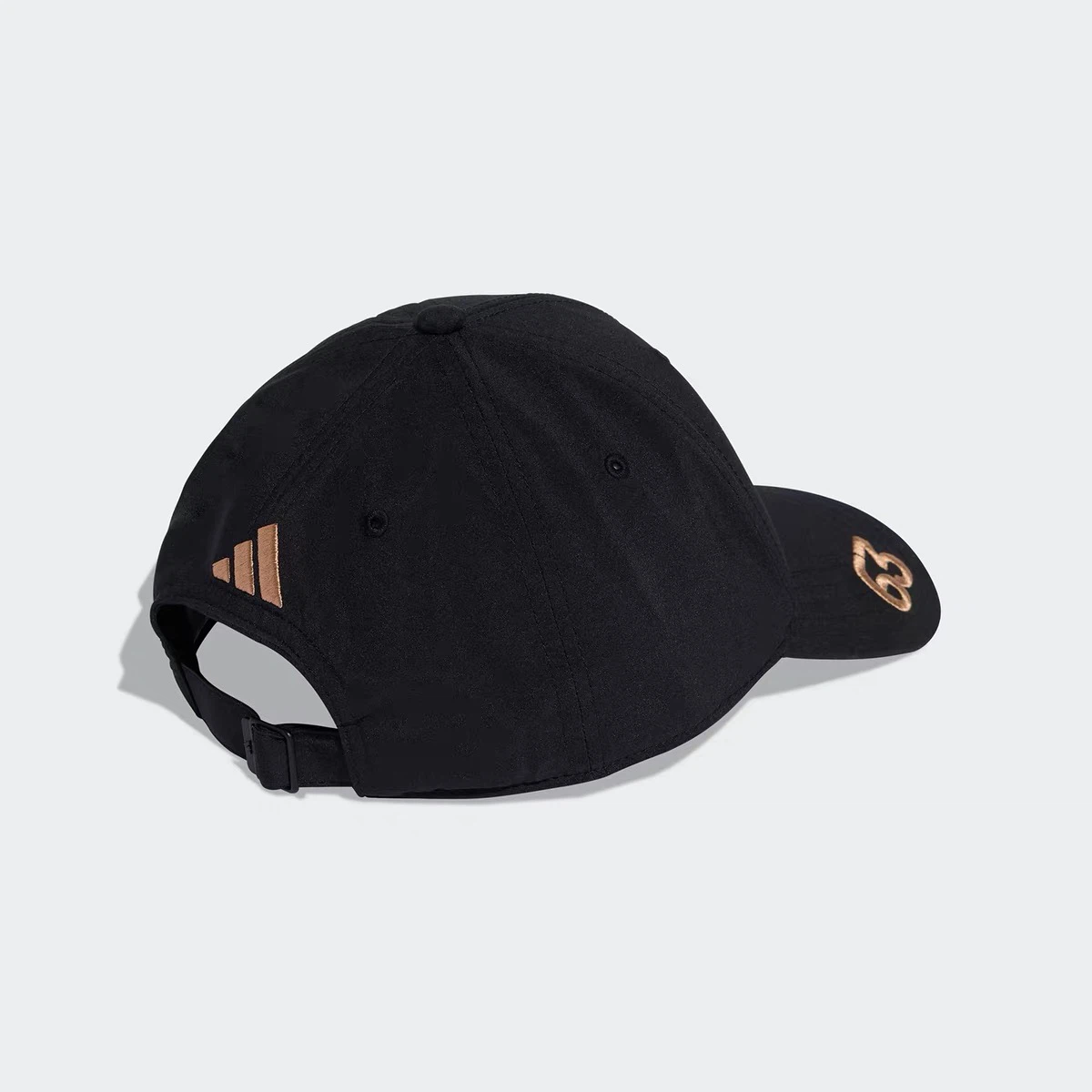 Black Racing Baseball Cap, Copper‑Gold Embroidered Adjustable Dad Hat for Sports Fans