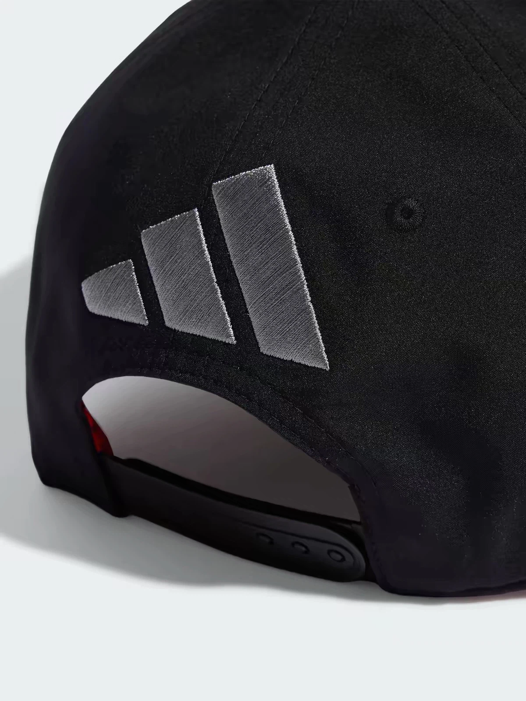 Black Racing Baseball Cap, Silver Embroidered Adjustable Snapback Hat for Motorsport Fans