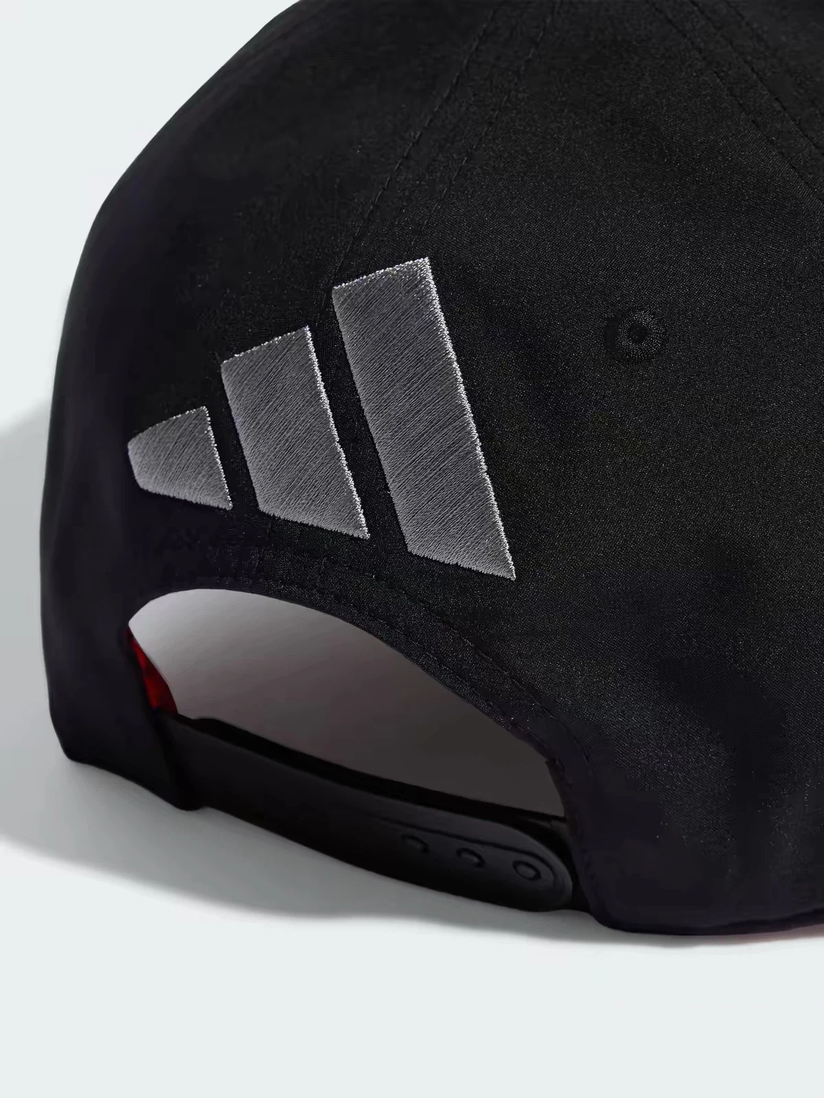 Black Racing Baseball Cap, Silver Embroidered Adjustable Snapback Hat for Motorsport Fans
