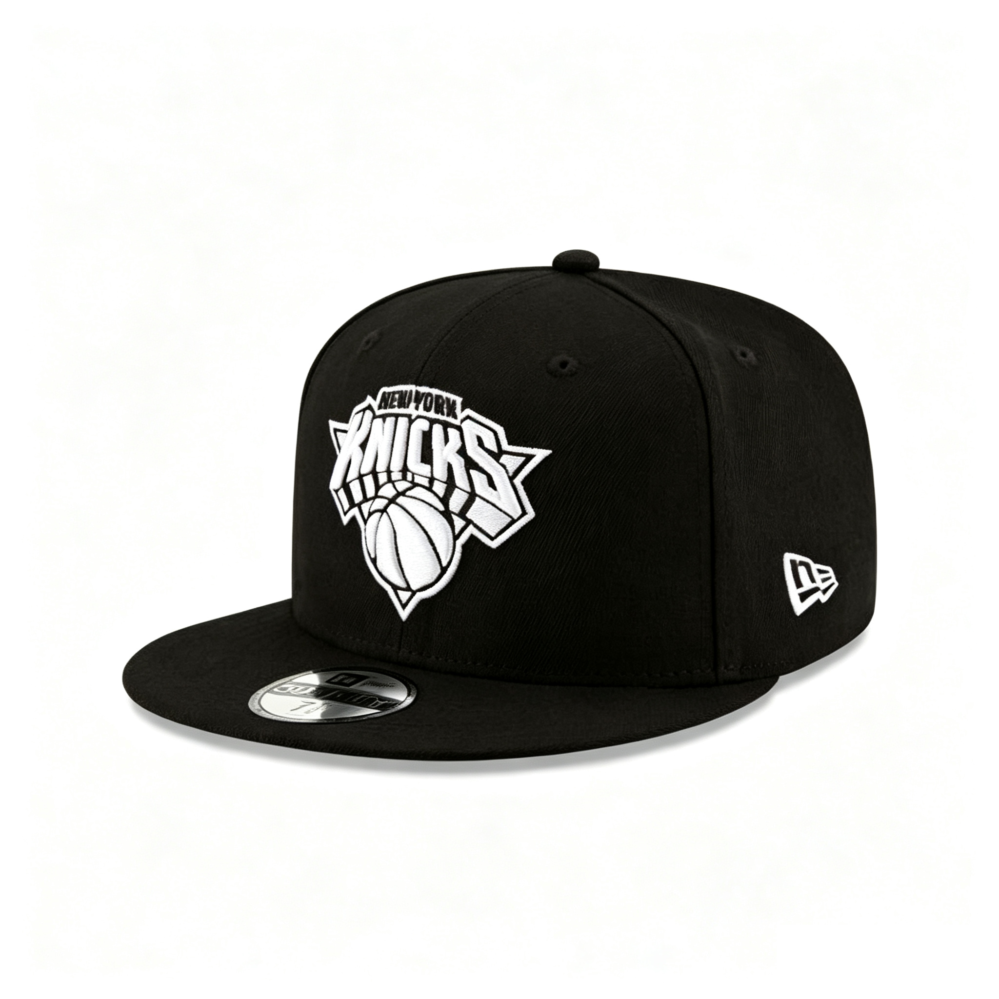 New York Knicks Black & White 59FIFTY Fitted Hat OSFM