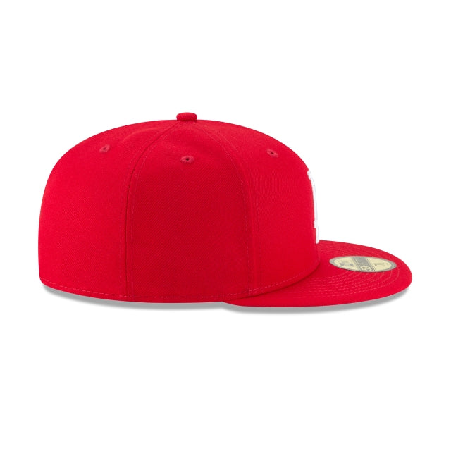 Los Angeles Dodgers Scarlet Basic 59FIFTY Fitted Hat